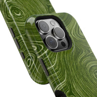 Green Marble Swirl iPhone Case