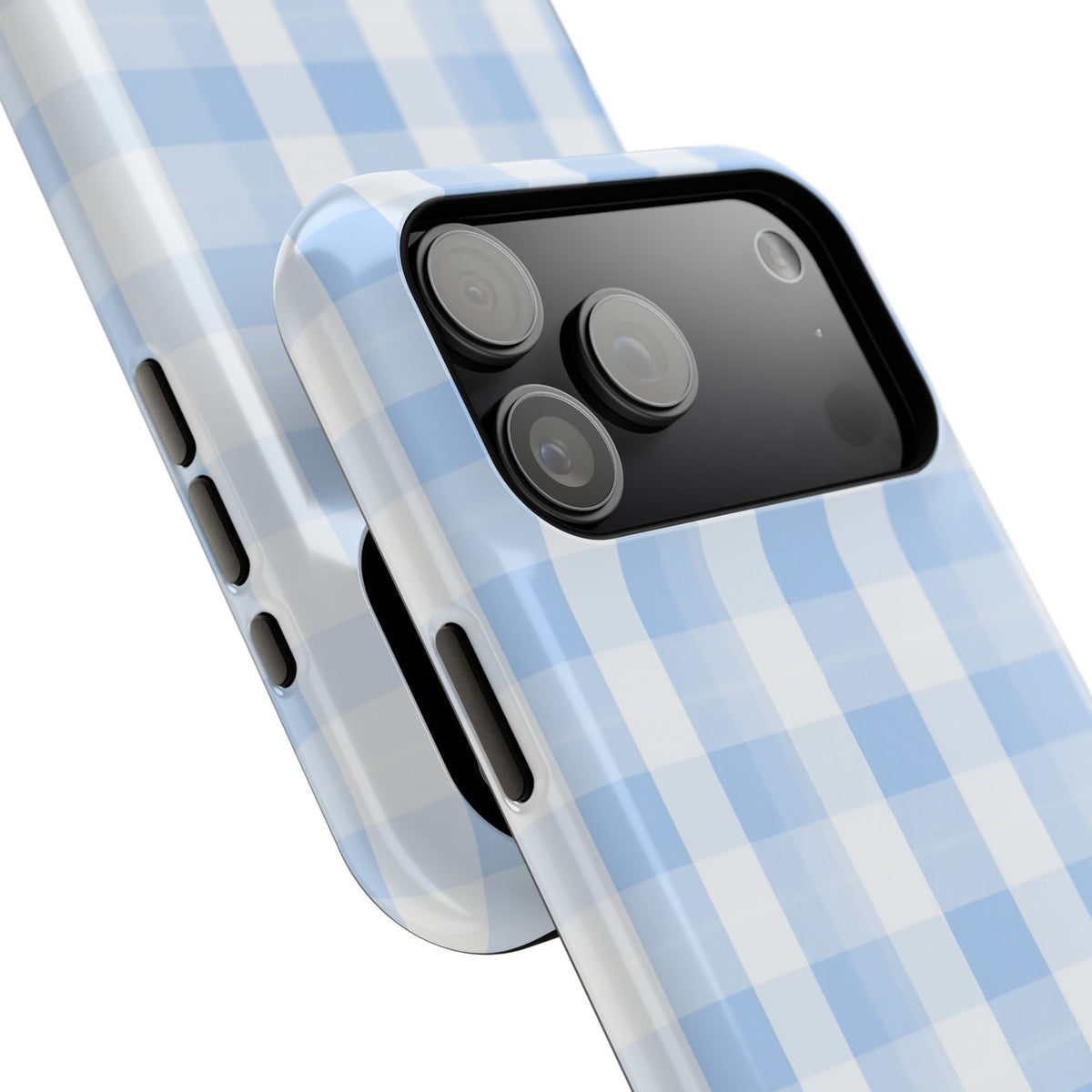 Blue Checkered iPhone Case