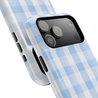 Blue Checkered iPhone Case