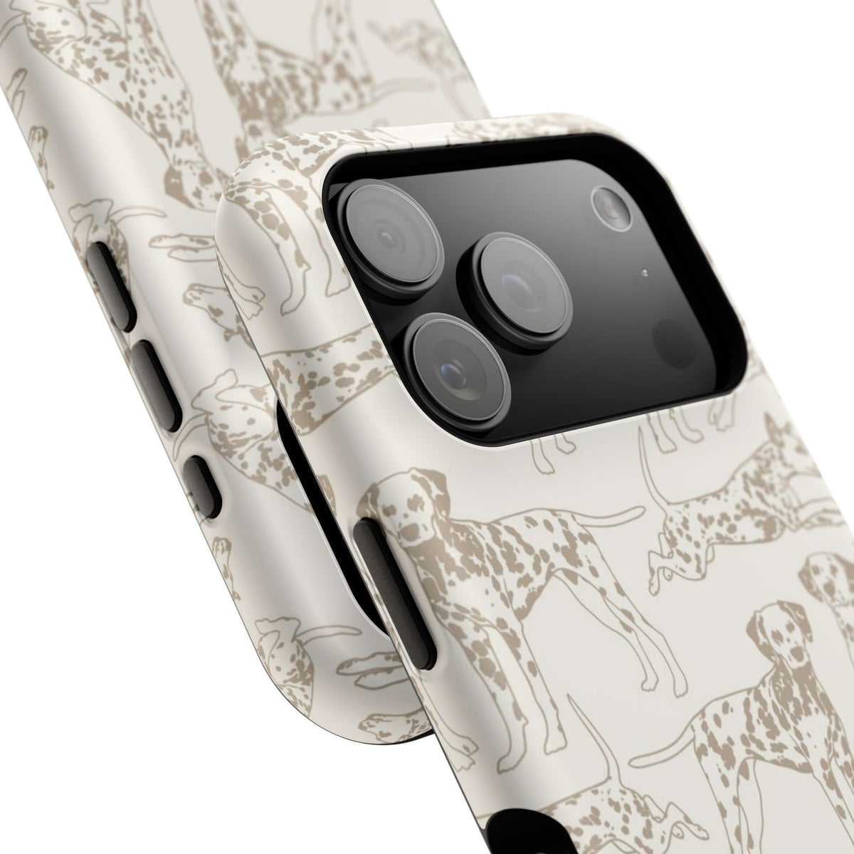 Light Khaki Dalmatian Dog iPhone Case