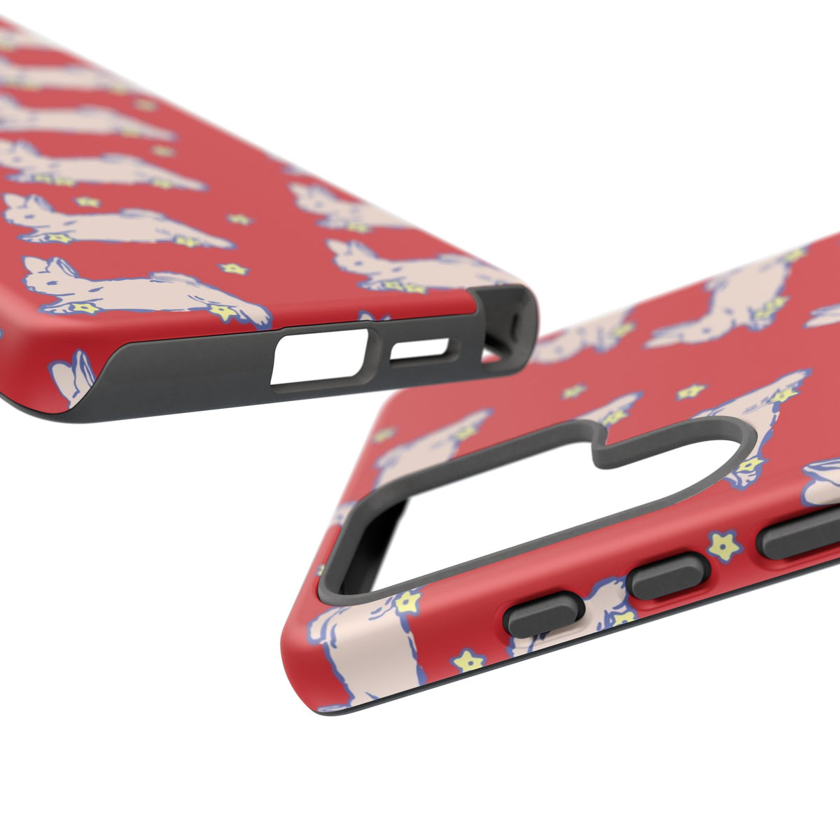 Red Hopping Bunnies And Stars Samsung Case