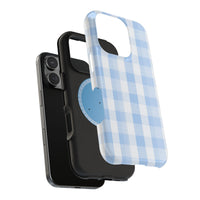 Blue Checkered iPhone Case