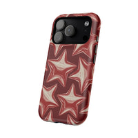 Chrome Shiny Red Stars iPhone Case