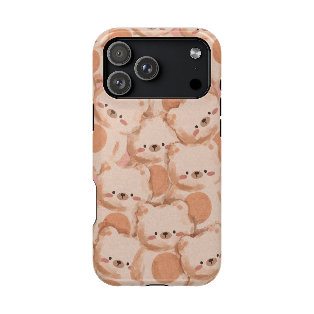 Brown Laying Teddy Bear iPhone Case
