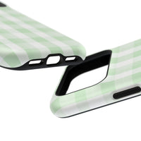 Green Checkered iPhone Case