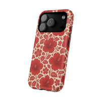 Aloha Red Floral iPhone Case