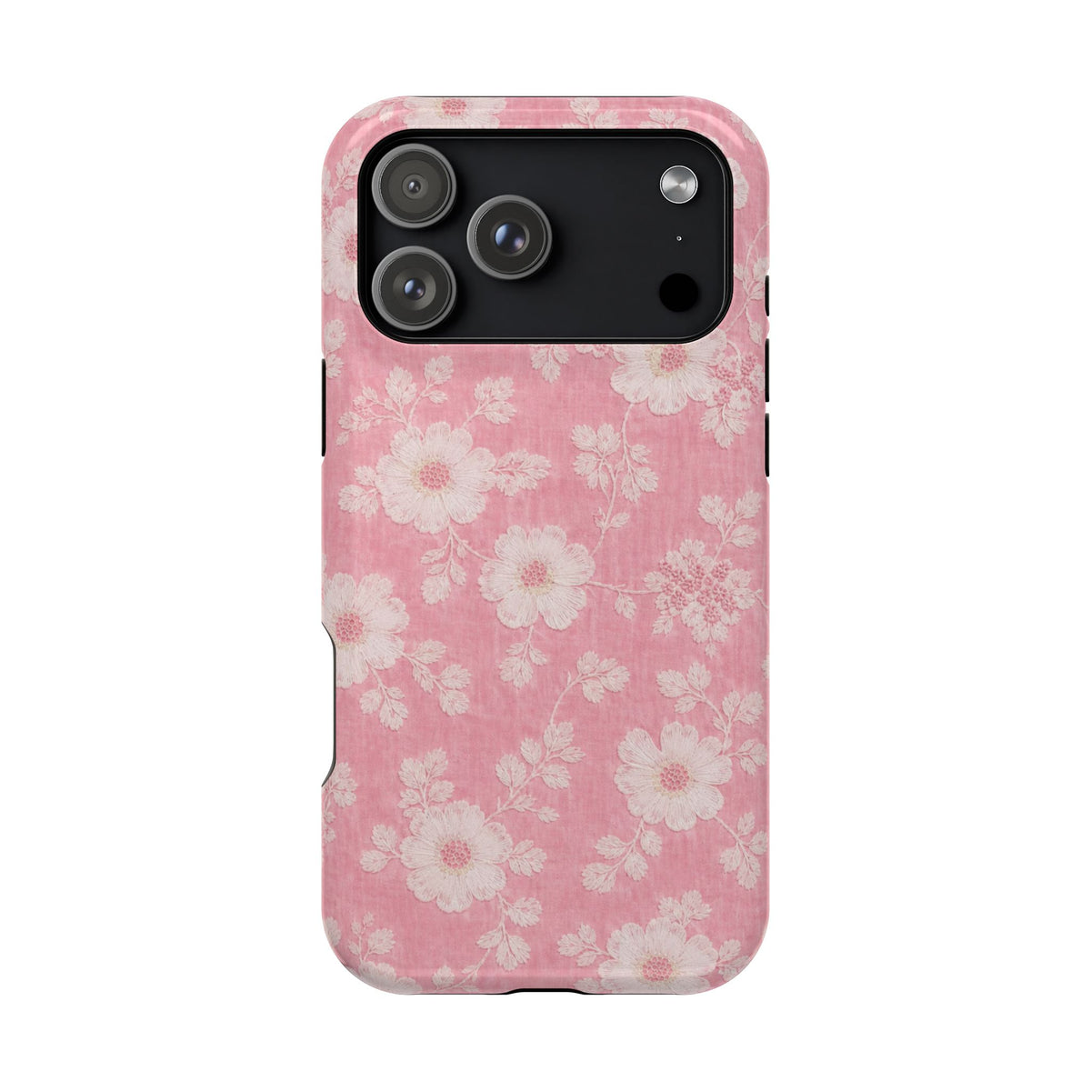 Pink Floral Lace iPhone Case