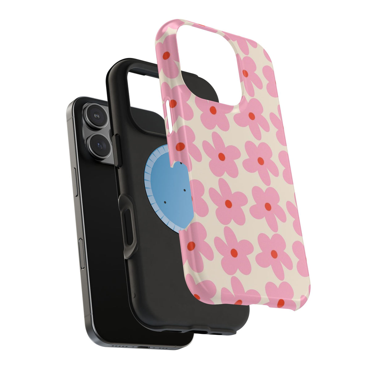 Pink Cutesy Flower iPhone Case
