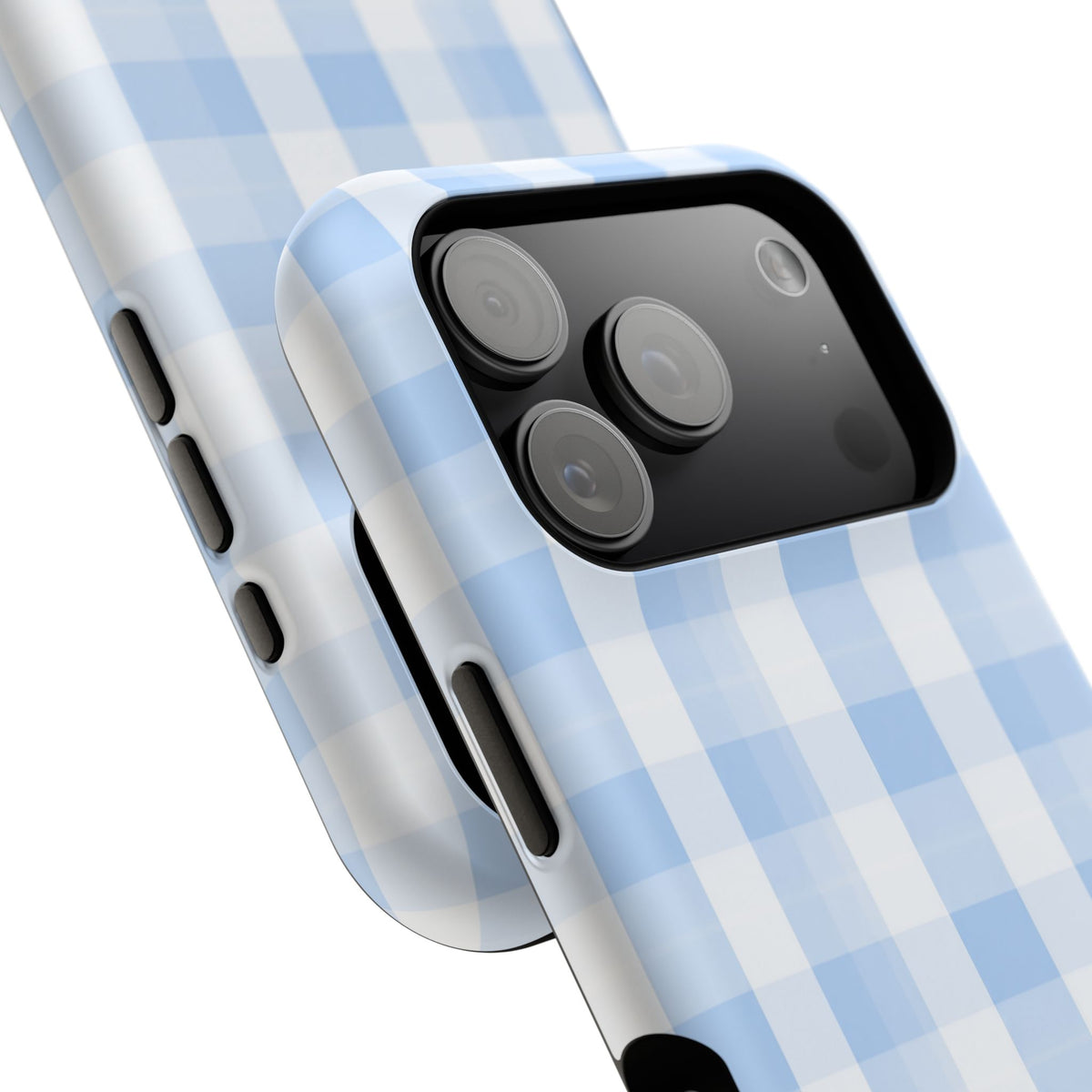 Blue Checkered iPhone Case