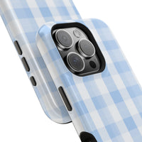 Blue Checkered iPhone Case