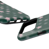 Green And Pink Pixelated Star iPhone Case