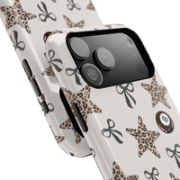 Leopard Star And 8-Ball iPhone Case