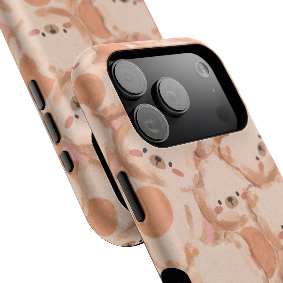 Brown Laying Teddy Bear iPhone Case