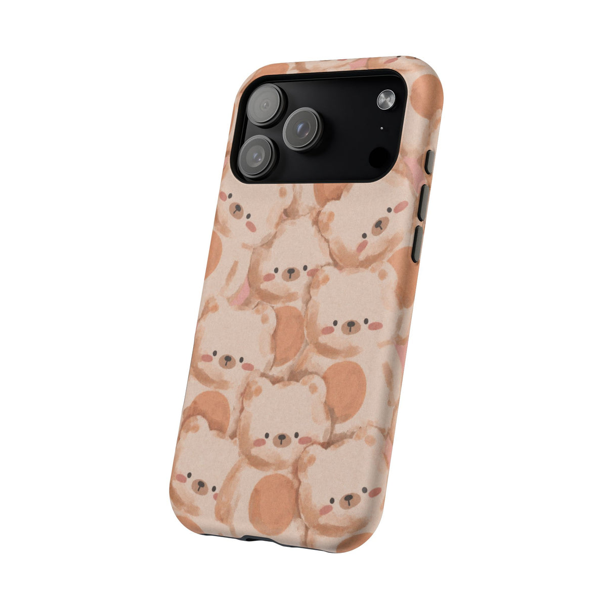 Brown Laying Teddy Bear iPhone Case