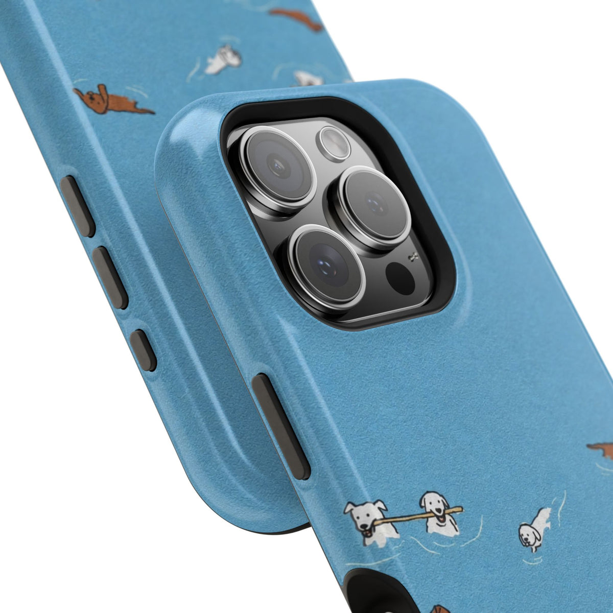 Swimming Dogs iPhone Case
