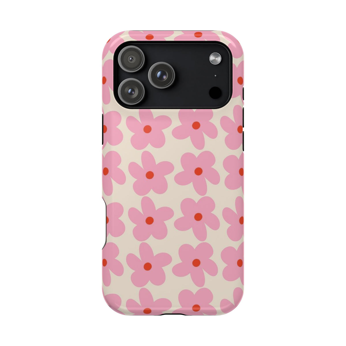 Pink Cutesy Flower iPhone Case