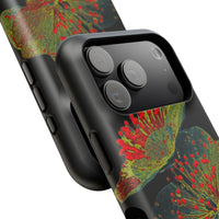 Botanical Wildflower Black iPhone Case
