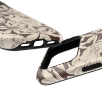 Brown Floral iPhone Case