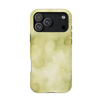 Light Green Water Paint iPhone Case