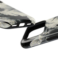 Black And White Artsy Pixelated Cloud iPhone Case