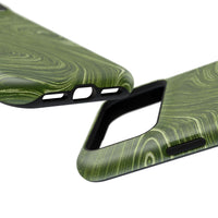 Green Marble Swirl iPhone Case