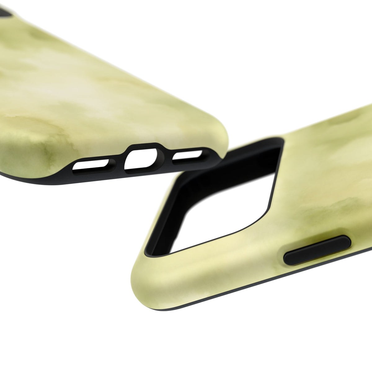 Light Green Water Paint iPhone Case