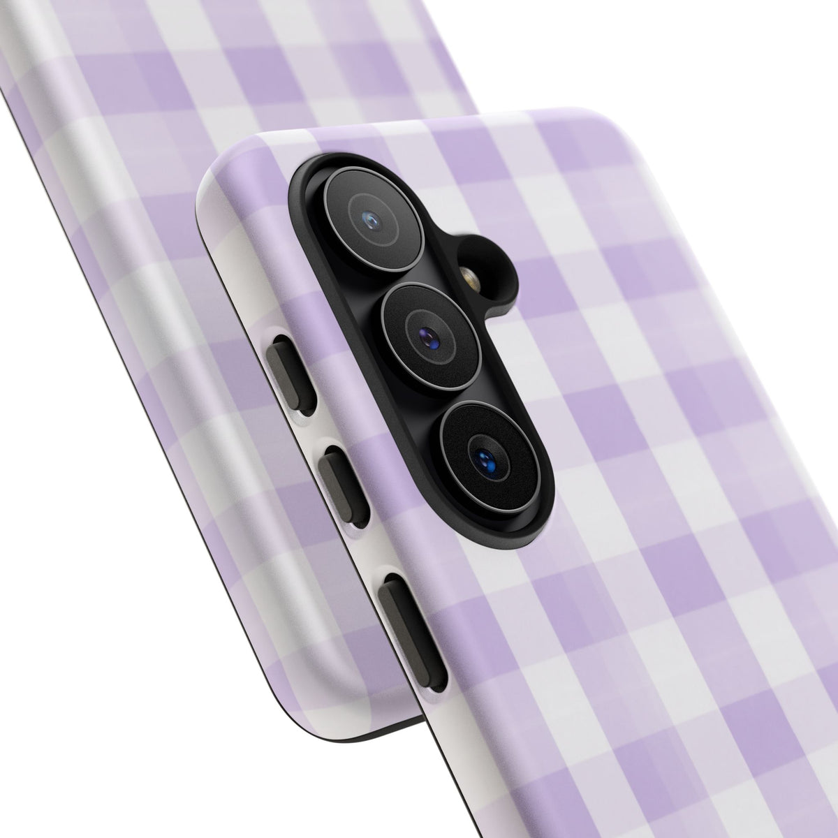 Purple Checkered Samsung Case