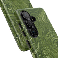 Green Marble Swirl Samsung Case