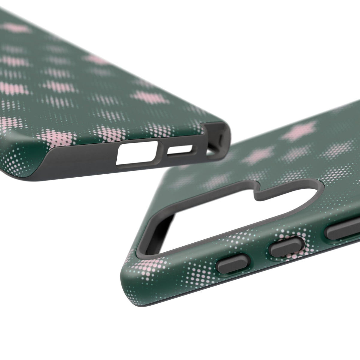 Green And Pink Pixelated Star Samsung Case
