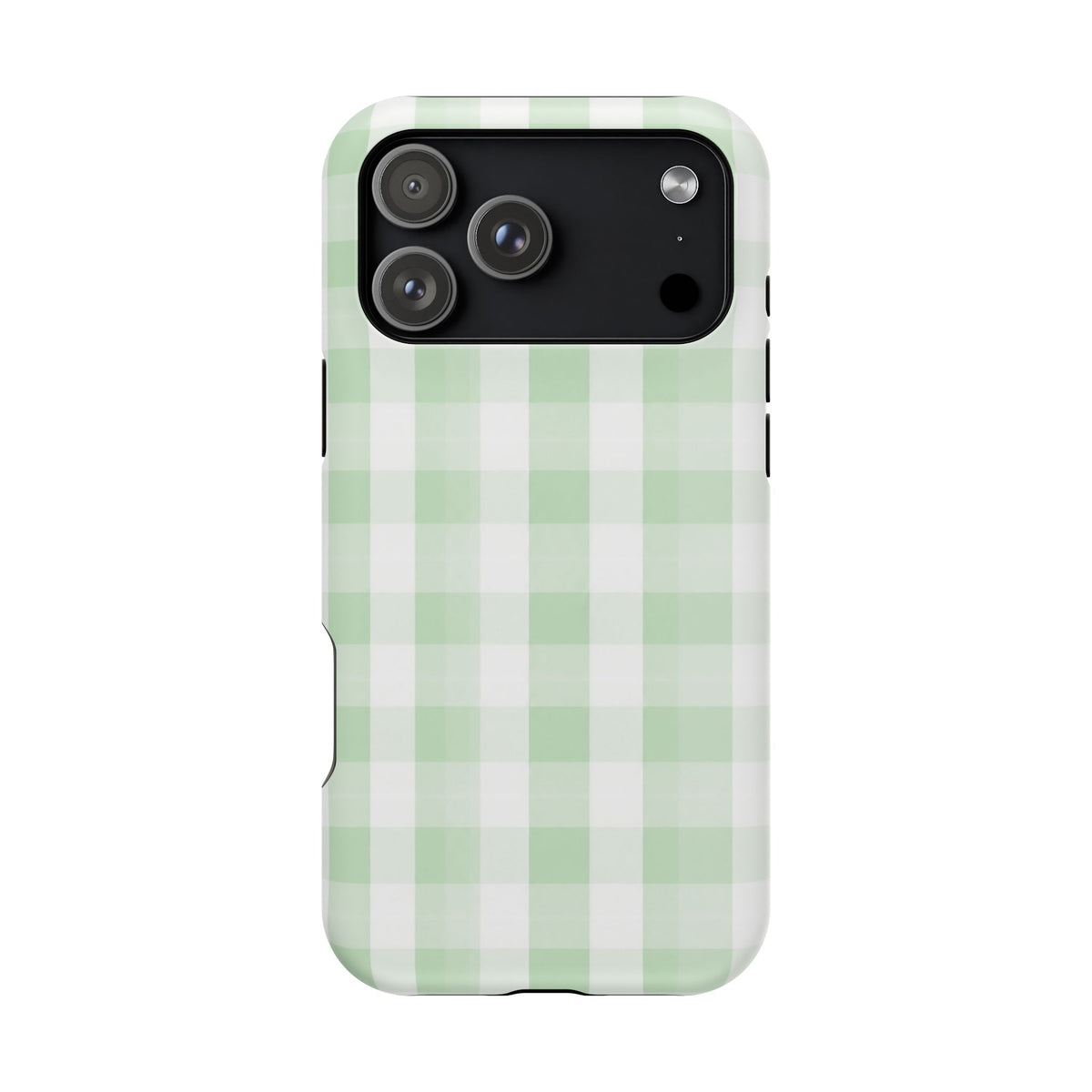 Green Checkered iPhone Case