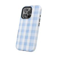 Blue Checkered iPhone Case