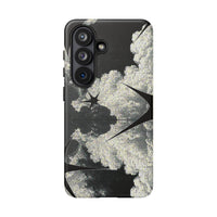 Black And White Artsy Pixelated Cloud Samsung Case