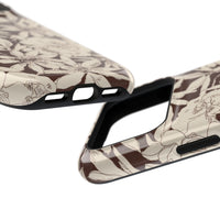 Brown Floral iPhone Case