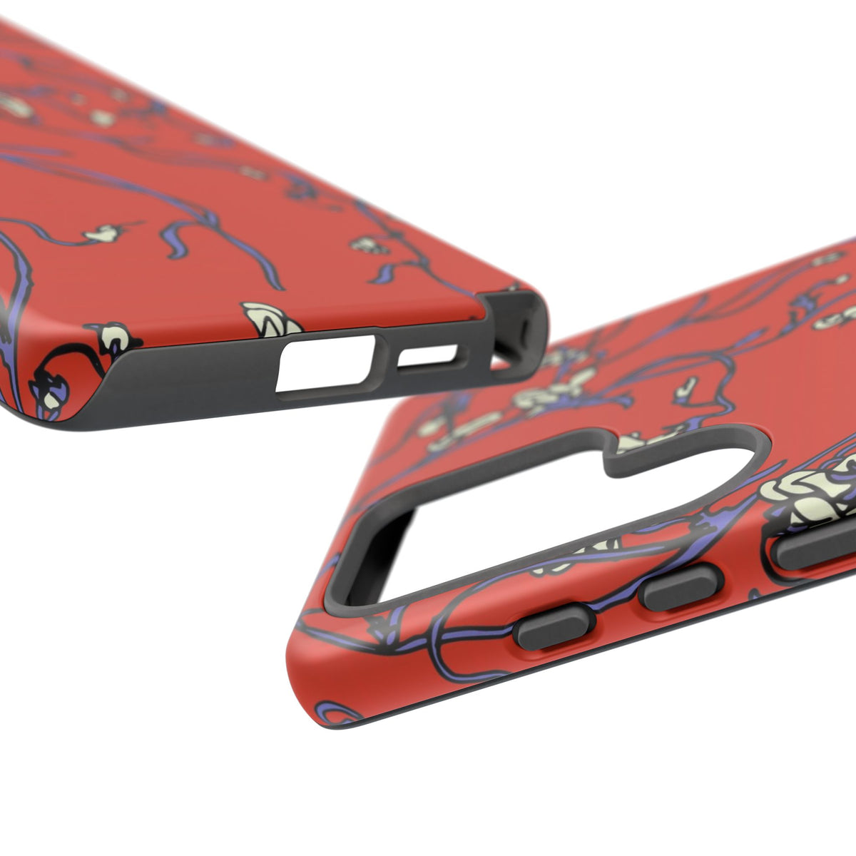 Red Withered Floral Samsung Case