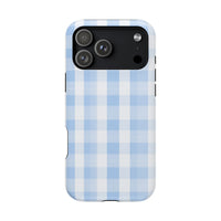 Blue Checkered iPhone Case