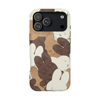 Brown And Tan Laying Bunnies iPhone Case