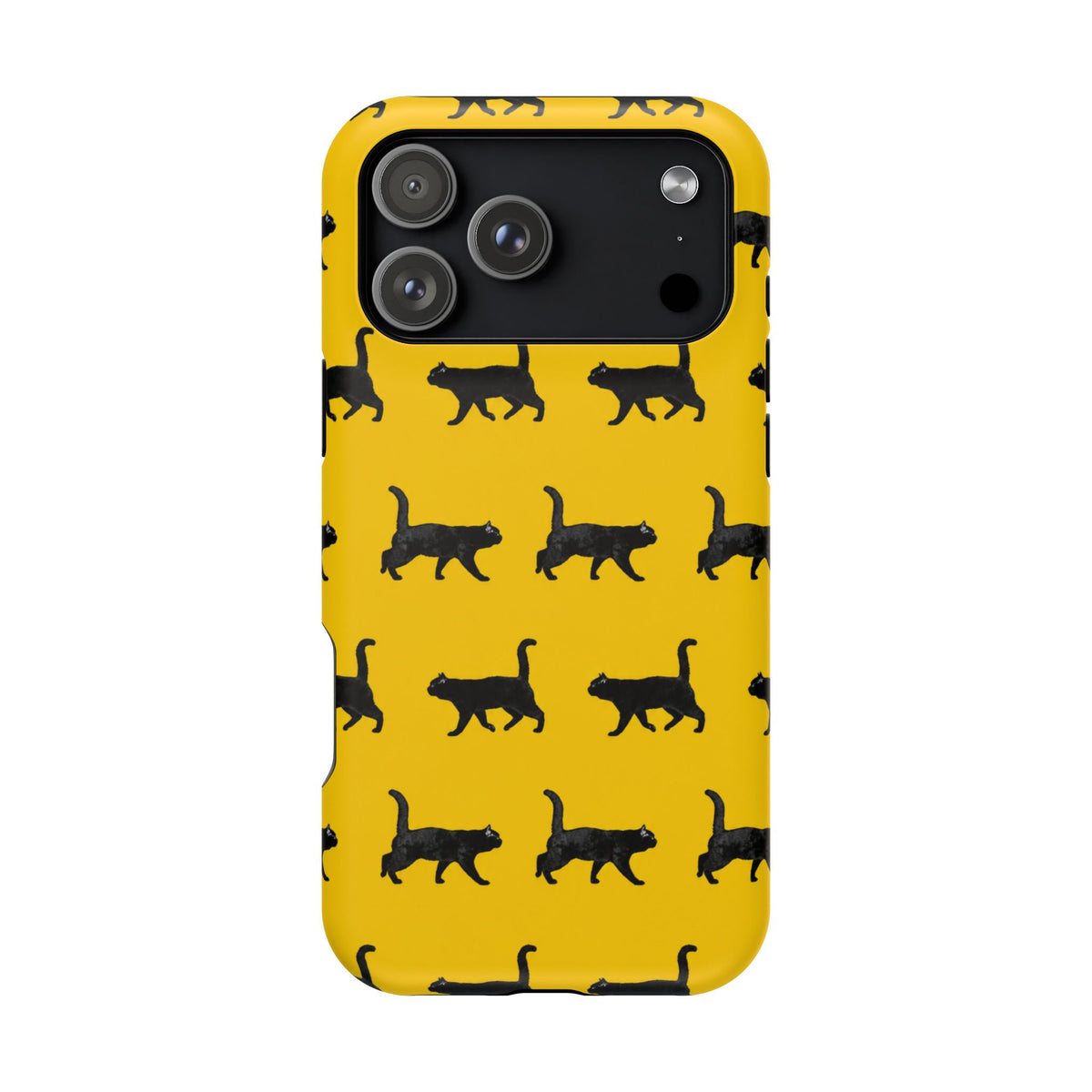 Yellow And Black Walking Cats iPhone Case