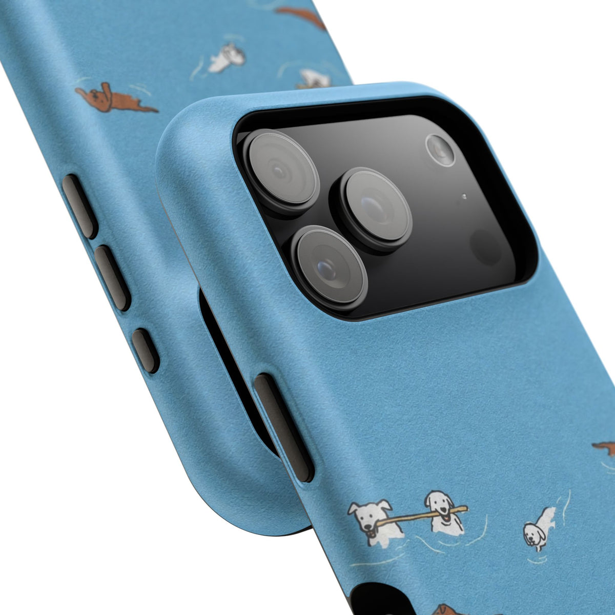 Swimming Dogs iPhone Case