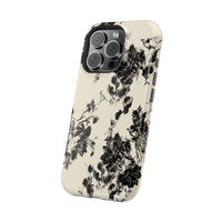 Black And White Floral iPhone Case