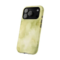 Light Green Water Paint iPhone Case