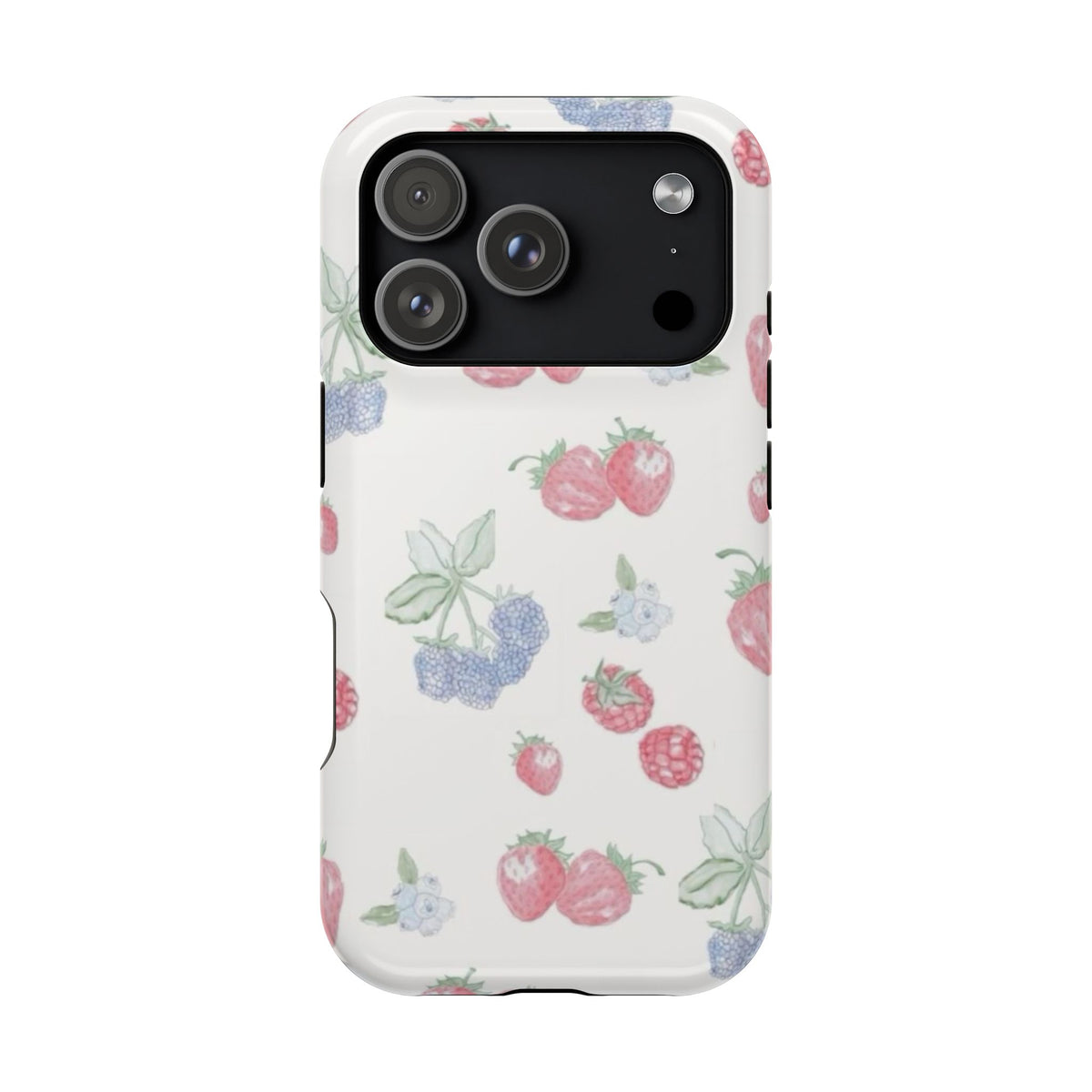 Cottage Strawberries Blueberries And Raspberries iPhone Case