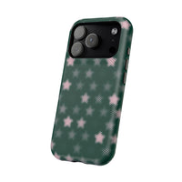 Green And Pink Pixelated Star iPhone Case