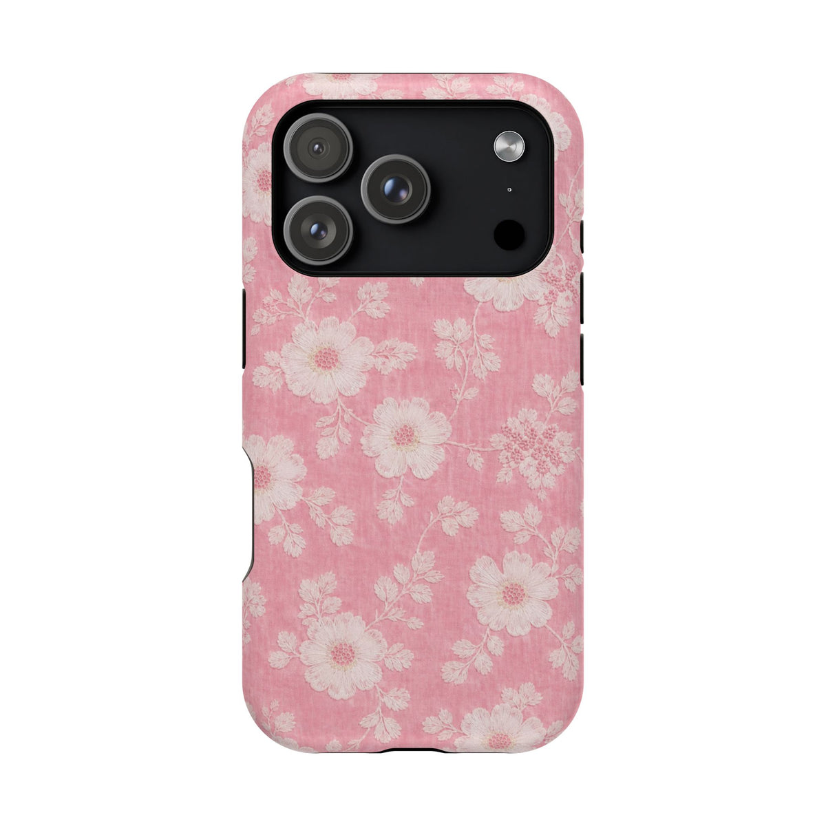 Pink Floral Lace iPhone Case