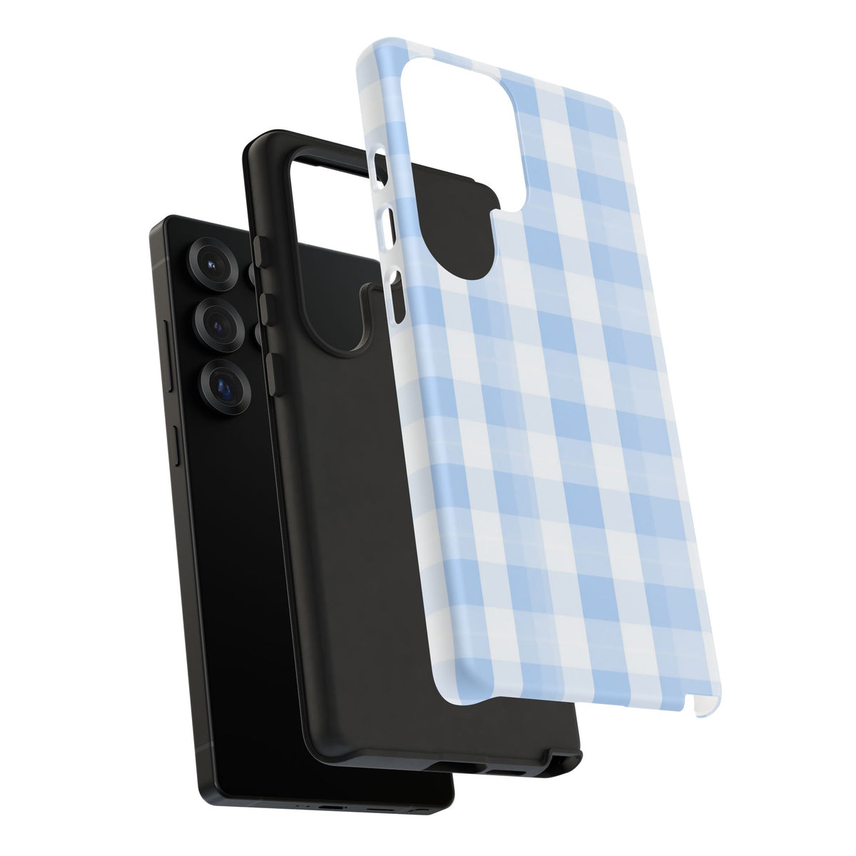 Blue Checkered Samsung Case