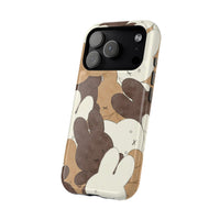 Brown And Tan Laying Bunnies iPhone Case