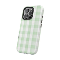 Green Checkered iPhone Case