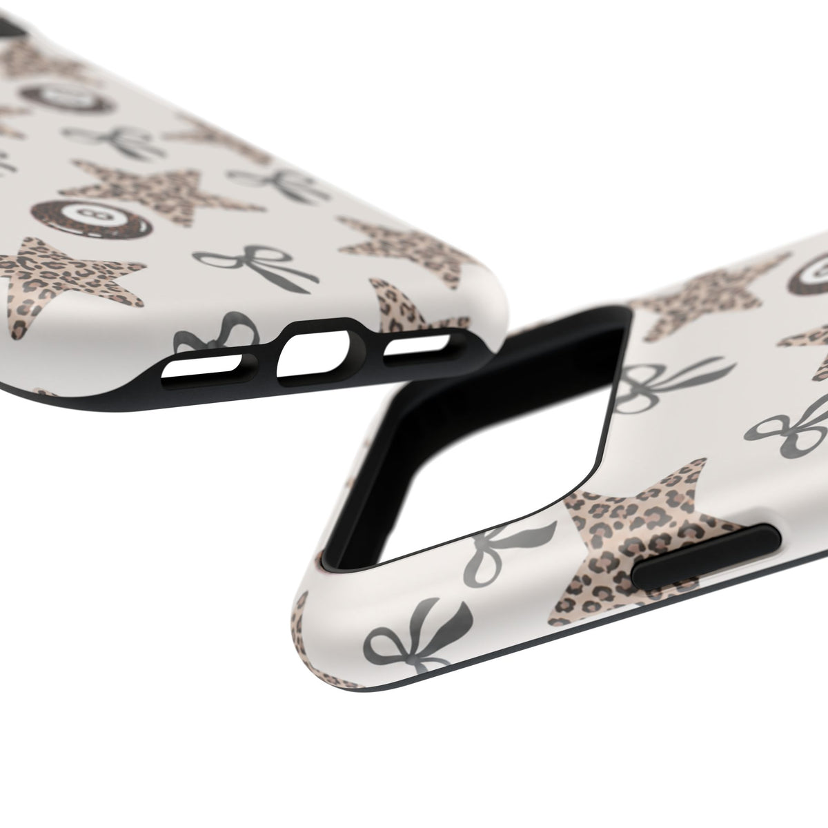 Leopard Star And 8-Ball iPhone Case