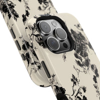 Black And White Floral iPhone Case