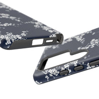 Blue And White Floral Samsung Case