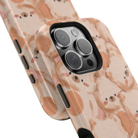 Brown Laying Teddy Bear iPhone Case